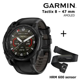GARMIN Tactix 8 – 47 mm, AMOLED + HRM 600 spordikell