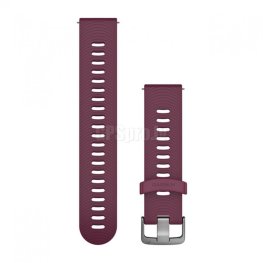 GARMIN Quick Release Band 20mm, Berry Silicone Band with Stainless Steel Hardware аксессуар
