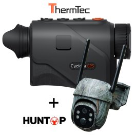 THERMTEC Cyclone 625 640×512 25mm 50Hz Wi-Fi + Huntop E50 trail camera termokaamerad