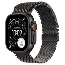 APPLE Watch Ultra 3 GPS + Cellular 49mm Black Titanium Case with Black Titanium Milanese Loop, M spordikell
