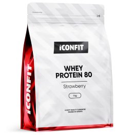 ICONFIT Whey Protein 80 - Strawberry sportlik toitumine