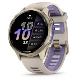 GARMIN Forerunner 970, Soft Gold Titanium, French Gray Case, French Gray/Translucent Indigo Band spordikell