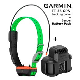 GARMIN Alpha TT 25 GPS Dog Tracking Collar + Beeper Battery Pack elektrilised kraed