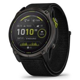 GARMIN Enduro 3 – 51 mm, Solar, Sapphire Carbon Gray DLC Titanium with Black UltraFit Nylon Strap spordikell