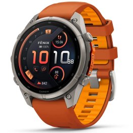 GARMIN Fenix 9 Pro 47mm AMOLED inReach, Titanium Autumn Orange/Spark spordikell