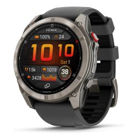 GARMIN fēnix® 8 Pro – 51 mm, AMOLED, Sapphire, Titanium with Graphite/black silicone band spordikell