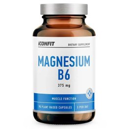 ICONFIT Magnesium B6, 375mg (90 Capsules) toidulisand