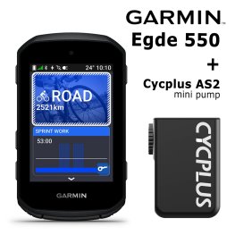 GARMIN Edge 550 + Cycplus AS2 mini electric pump Jalgrattaarvutid