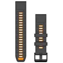 GARMIN QuickFit Band 22mm, Graphite/Spark Orange Silicone Band aksessuaarid