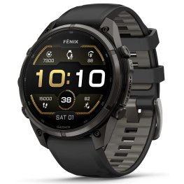GARMIN Fenix 9 Pro 47mm AMOLED, Carbon Gray DLC Titanium Black/Pebble spordikell
