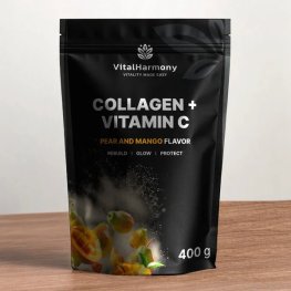 Vital Harmony Collagen + Vitamin C 400g, Pear Mango sportlik toitumine