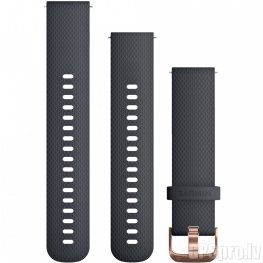 GARMIN Quick Release Band 20mm, Granite Blue with Rose Gold Hardware aksessuaarid