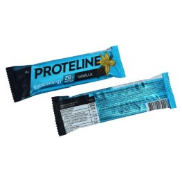 PROTELINE Vanilliga maitsestatud proteiinipatakas kondiitritoodete glasuuriga (40g) sportlik toitumine