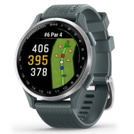 GARMIN Approach S44 Silver Silver Aluminium Bezel with Twilight Silicone Band