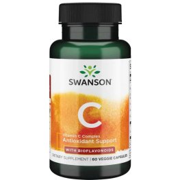 SWANSON Vitamin C Complex with Bioflavonoids 60 Veg Caps toidulisand