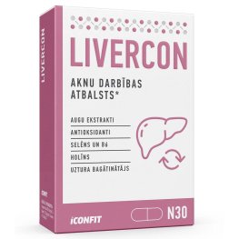 ICONFIT Livercon - Aknu funkciju un veselības atbalstam, N30 toidulisand