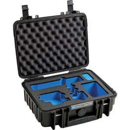 B&W Cases Outdoor Case Type 1000 for GoPro Hero 9 bundle, Black aksessuaarid