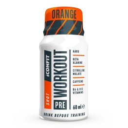 ICONFIT Pre Workout Shot 60ML - Orange sportlik toitumine